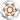 Hope Floating Disc Brake Rotor - 180mm 6-Bolt Orange