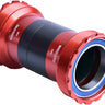 Wheels Manufacturing T47 Inboard Bottom Bracket - For 30mm Spindle ABEC-3 Bearings Fits Frames 68mm-132mm BB Shells Red