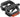LOOK GEO TREKKING VISION Pedals - Single Side Clipless Platform Chromoly 9/16" BLK