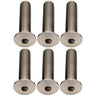 Better Bolts Titanium Water Bottle Cage Bolts20mm Silver 6/Count
