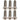 Better Bolts Titanium Water Bottle Cage Bolts20mm Silver 6/Count
