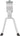 MSW KS-300 Two-Leg Dual Kickstand with Top Plate - Silver