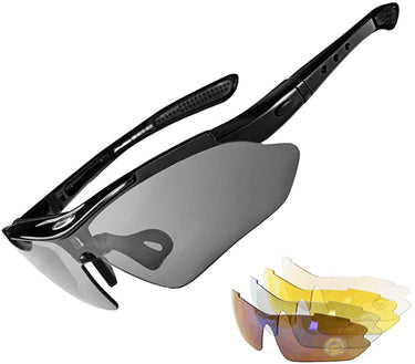 ROCKBROS-Slim Polarised Sports Sunglasses With 4 Interchangeable Lens Cycling Glasses UV400 - Gio's Outdoors -ROCKBROSUSA