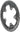 SRAM 52 Tooth 11-Speed 110mm BCD Yaw Chainring BLK Silver Trim Use 36 38T