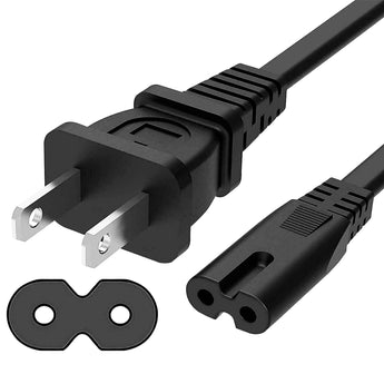 5 Core AC Power Cord 6 Ft 2 Prong US Male to Female Adapter - Gio's Outdoors