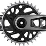 SRAM XX Downhill T-Type Crankset - 155mm 7-Speed 34t 3mm Offset Chainring Direct Mount 55mm Chainline DUB Wide Spindle BLK