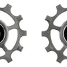 CeramicSpeed Pulley Wheels SRAM AXS Road 12-Speed - 12 Tooth Coated Races Titanium Raw