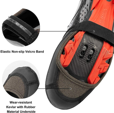 ROCKBROS Cycling Shoe Covers Thermal Toe Cover Warmers Waterproof Bike Overshoes - Gio's Outdoors -ROCKBROSUSA