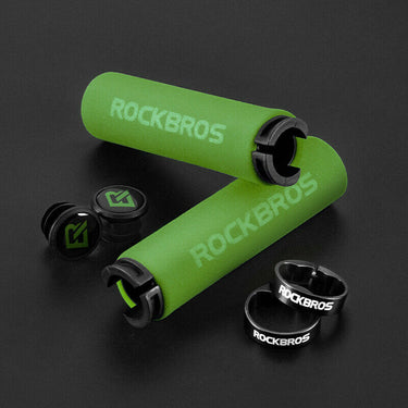 ROCKBROS Silicone Sponge Bike Handlebar Grips - Soft, Anti-Skid, 13cm - Gio's Outdoors -ROCKBROSUSA