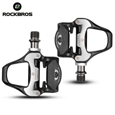 ROCKBROS Self-Lock Road Bike Pedals with Shimano SPD-SL/Look KEO Cleat System (Pair) - Gio's Outdoors -ROCKBROSUSA