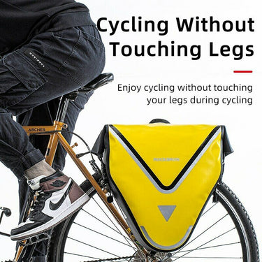 ROCKBROS Large Triangle Bicycle Saddlebag in Yellow - Gio's Outdoors -ROCKBROSUSA