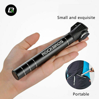 ROCKBROS One-Way Dual Valve Mini Bike Pump - Gio's Outdoors -ROCKBROSUSA