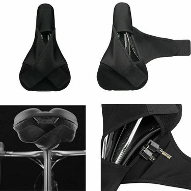 ROCKBROS Silicone Bicycle Saddle Hollow Breathable MTB Bike Seat Cushion Cover - Gio's Outdoors -ROCKBROSUSA