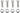 Surly Big Dummy Mushroom Nut: 4-pack with Hardware