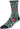 SockGuy Wool Ride Merry Crew Socks - 6" Gray/Red/Green Large/X-Large