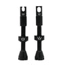 Peaty's Alloy Presta Valve Stem 42mm Pair Black