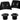 absoluteBLACK Crank Bolts and Covers - For Ultegra 6800 Cranks Black