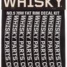WHISKY 70w Rim Decal Kit for 2 Rims Light Gray