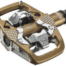 LOOK X-TRACK EN-RAGE PLUS Pedals - Dual Sided Clipless Platform Chromoly 9/16" Bronze