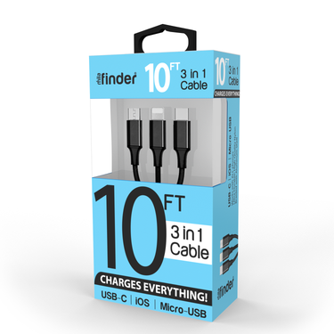 10 foot 3-in-1 USB Multi-Charging Cable Boxed - Gio's Outdoors