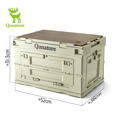 Qunature Outdoor Folding Storage Box with Multi-Door Design and Tabletop Option - Gio's Outdoors -ROCKBROSUSA