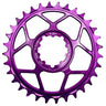 5Dev T-Type 3-Bolt Chainring 3mm Offset 30T Purple