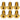 Better Bolts Titanium Water Bottle Cage Bolts 10mm Gold 6/Count