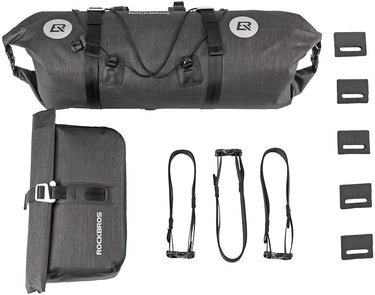 ROCKBROS Waterproof Handlebar Bags Front 2 Dry Packs for MTB Road Bicycles 19-20L - Gio's Outdoors -ROCKBROSUSA