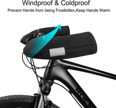 ROCKBROS Cold Weather Bike Handlebar Mittens Windproof & Coldproof Commuter - Gio's Outdoors -ROCKBROSUSA