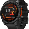Garmin fenix 8 Smartwatch - 47mm AMOLED Slate Gray with Black Silicone Band