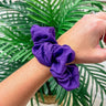 Game Day Solid Scrunchie - Purple - Gio's Outdoors