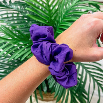 Game Day Solid Scrunchie - Purple - Gio's Outdoors