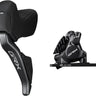 Shimano GRX ST-RX825 Di2 Shift/Brake Lever BR-RX820 Hydraulic Disc Brake Caliper - Left/Front 2x Flat Mount Caliper BLK
