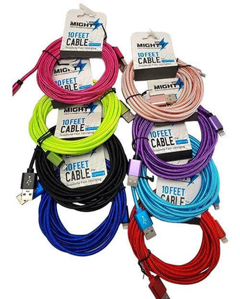 Solid Lightning Fabric Cable 10FT Wholesale-IP10FT