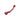 Reverse Disc Brake Adapter PM-PM 180 Front/Rear Red