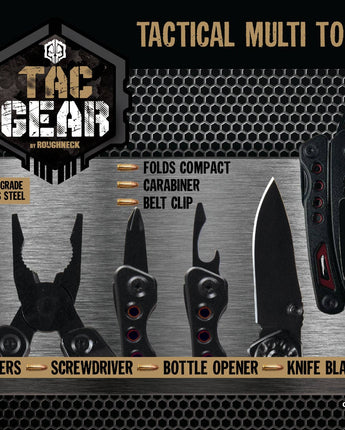 Tac Gear 5-in-1 Multi Tool Blister Pack- 6/Pack