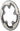 SRAM Red 22 50T 110mm BCD YAW Chainring Gray Hidden Non-Hidden Bolt Use 34T