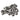 Reverse Replacement Steel Pedal Pins (Set/12) Small 9mm