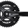 Shimano FC-TY-501-2 Crankset - 175mm 7/8-Speed 46-30t Riveted Square Taper JIS Spindle Interface BLK