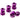Reverse Chainring Bolt Set 8pc - Purple