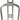 Delta Alloy Bottle Cage - Silver