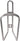 Delta Alloy Bottle Cage - Silver