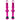 Hold Fast Cycling Tubeless Valve Stem 42mm (Pair) - Pink