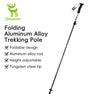 Qunature Foldable Lightweight Aluminum Trekking Pole with Adjustable Height and Grip - Gio's Outdoors -ROCKBROSUSA