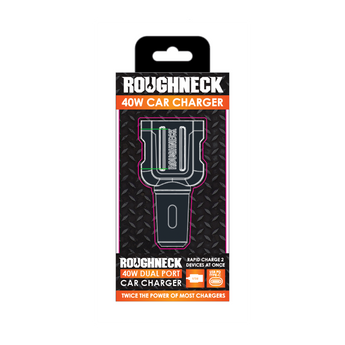 Roughneck Dual Port Car DC Charger - Gio's Outdoors