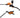 Hope Tech 4 E4 Disc Brake and Lever Set - Front Hydraulic Post Mount Orange