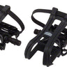 Dimension Compe Combo Pedals/Toe Clip Combo - Aluminum 9/16" Black