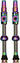 Muc-Off Big Bore Lite Tubeless Valve Stems - XLarge 60mm Iridescent