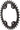 Wolf Tooth Elliptical 96 BCD Chainring - 34t 96 Asymmetric BCD 4-Bolt Drop-Stop A For Shimano XT M8000 SLX M7000 Cranks BLK