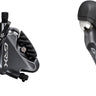 Shimano GRX ST-RX810 Shifter/Brake Lever BR-RX810 Hydraulic Disc Brake Caliper - Left/Front 2x Flat Mount Caliper